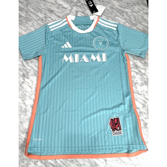 Adidas Messi Inter Miami FC Women's medium Jersey 2024 JE8080 New Authentic NEW - Picture 1 of 7